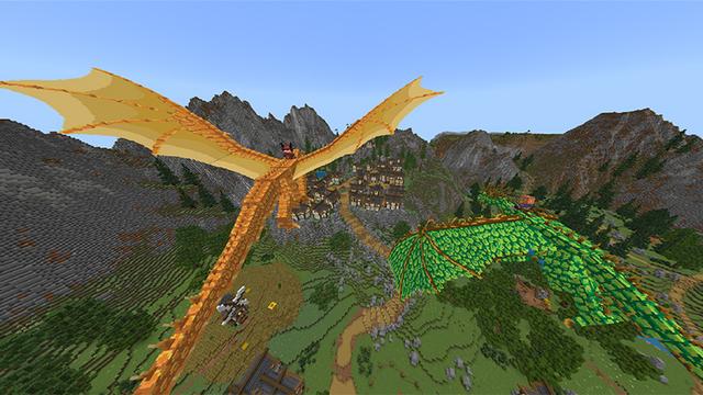 Screenshot of the Minecraft Bedrock Marketplace product Weapons + Dragons created by RareLoot.