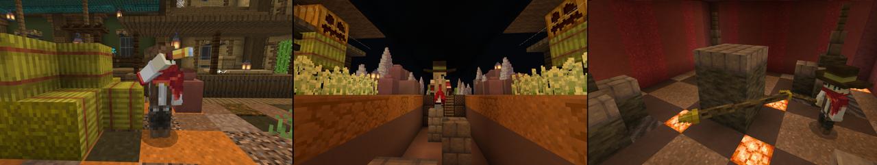 Panorama of the Minecraft Bedrock Marketplace product Wild West Minigames created by RareLoot.