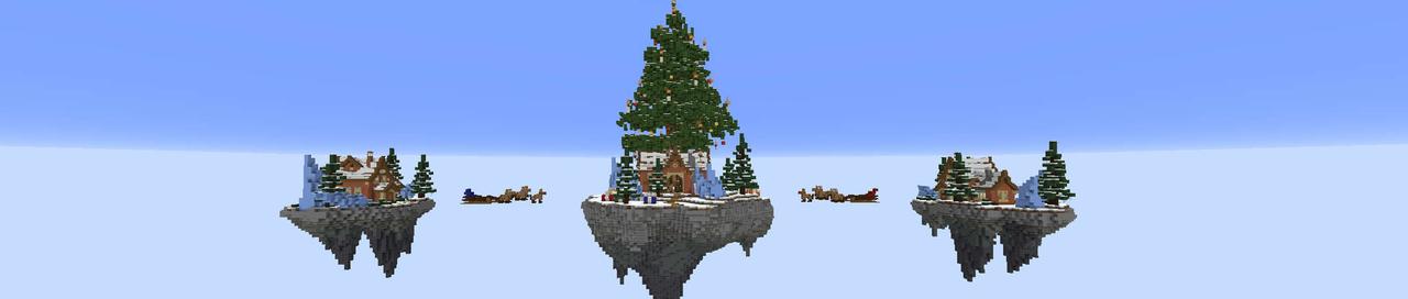 Panorama of the Minecraft Bedrock Marketplace product Winter Bedwars created by RareLoot.