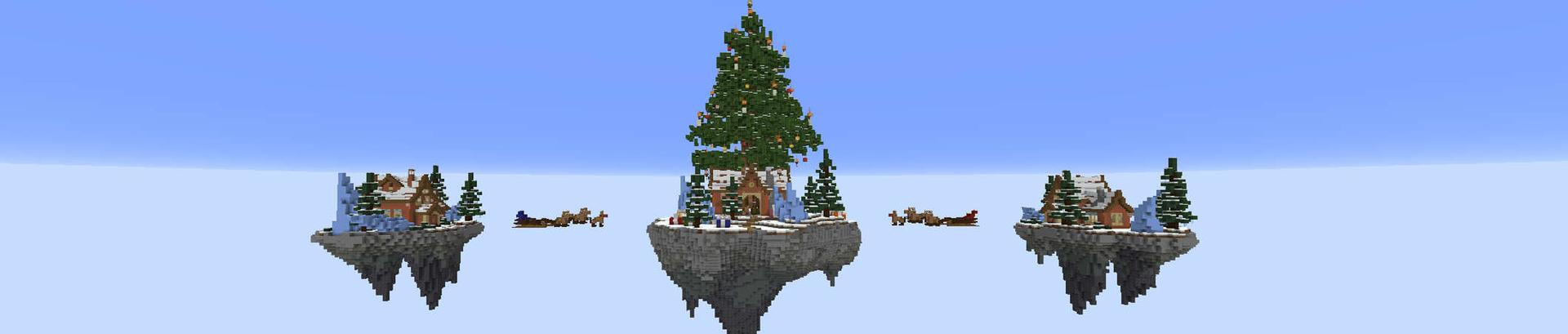 Panorama of the Minecraft Bedrock Marketplace product Winter Bedwars created by RareLoot.