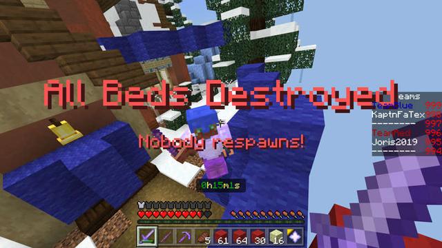 Screenshot of the Minecraft Bedrock Marketplace product Winter Bedwars created by RareLoot.