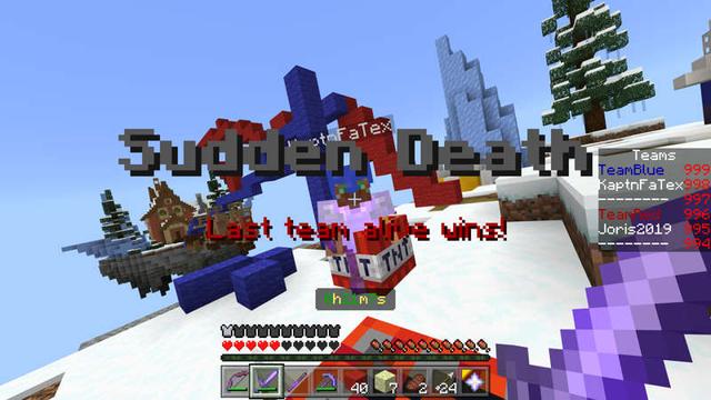 Screenshot of the Minecraft Bedrock Marketplace product Winter Bedwars created by RareLoot.