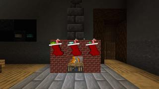Screenshot of the Minecraft Bedrock Marketplace product Winter Holiday Furniture created by RareLoot.