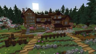Screenshot of the Minecraft Bedrock Marketplace product Woodland Cabin created by RareLoot.