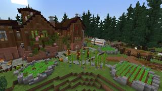 Screenshot of the Minecraft Bedrock Marketplace product Woodland Cabin created by RareLoot.