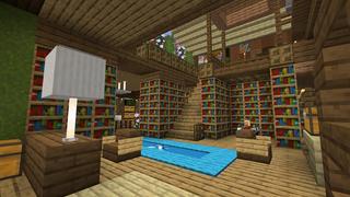 Screenshot of the Minecraft Bedrock Marketplace product Woodland Cabin created by RareLoot.