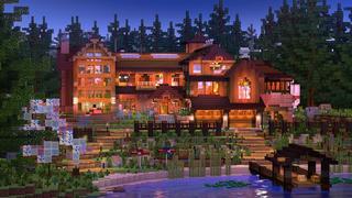 Thumbnail of the Minecraft Bedrock Marketplace product Woodland Cabin created by RareLoot.