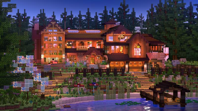 Woodland Cabin by RareLoot | CHUNK - Minecraft Bedrock Marketplace Explorer