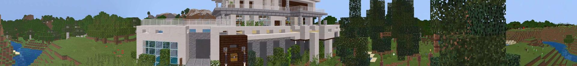 Panorama of the Minecraft Bedrock Marketplace product World's Safest Bunker created by RareLoot.