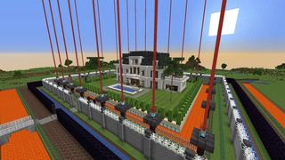 Screenshot of the Minecraft Bedrock Marketplace product World's Safest Mansion created by RareLoot.