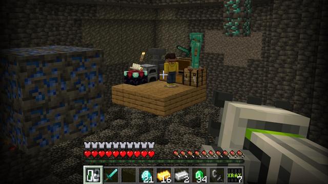 Screenshot of the Minecraft Bedrock Marketplace product X-RAY++ created by RareLoot.