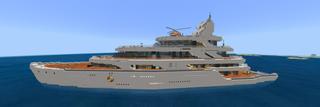 Panorama of the Minecraft Bedrock Marketplace product Yacht created by RareLoot.