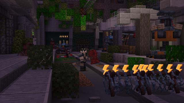 Screenshot of the Minecraft Bedrock Marketplace product Zombie Defense created by RareLoot.