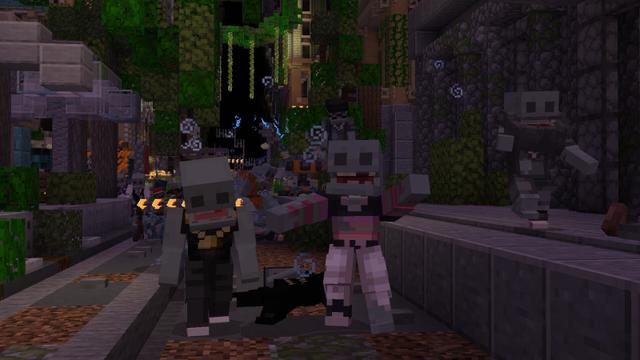 Screenshot of the Minecraft Bedrock Marketplace product Zombie Defense created by RareLoot.