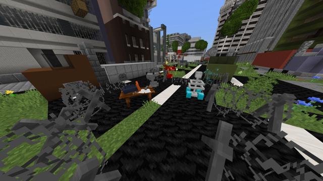 Screenshot of the Minecraft Bedrock Marketplace product Zombie Survival created by RareLoot.