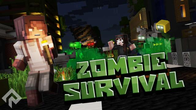 Thumbnail of the Minecraft Bedrock Marketplace product Zombie Survival created by RareLoot.