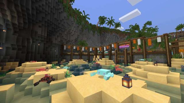 Screenshot of the Minecraft Bedrock Marketplace product Crab Cove Carnival created by RASA Studios.