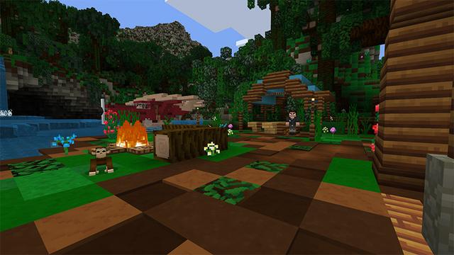 Screenshot of the Minecraft Bedrock Marketplace product Jungle Royale created by RASA Studios.
