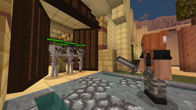 Screenshot of the Minecraft Bedrock Marketplace product Skeleton Survivors created by RASA Studios.