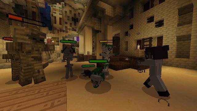 Screenshot of the Minecraft Bedrock Marketplace product Skeleton Survivors created by RASA Studios.