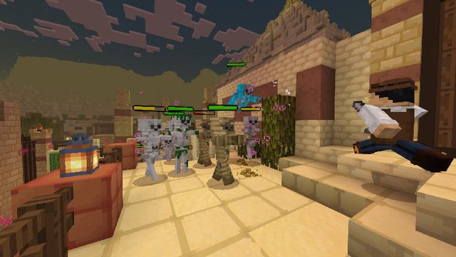 Screenshot of the Minecraft Bedrock Marketplace product Skeleton Survivors created by RASA Studios.