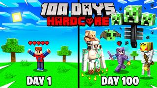 Thumbnail of the Minecraft Bedrock Marketplace product 100 Days Hardcore created by Razzleberries.