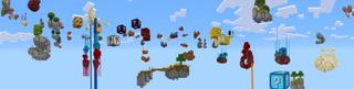 Panorama of the Minecraft Bedrock Marketplace product 100 Days Lucky Block created by Razzleberries.