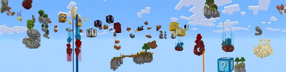 Panorama of the Minecraft Bedrock Marketplace product 100 Days Lucky Block created by Razzleberries.