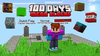 Screenshot of the Minecraft Bedrock Marketplace product 100 Days Mega Blocks created by Razzleberries.