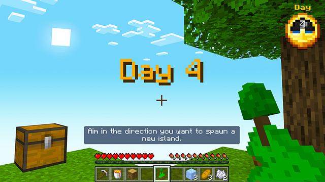 Screenshot of the Minecraft Bedrock Marketplace product 100 Days Skyblock created by Razzleberries.