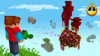 Screenshot of the Minecraft Bedrock Marketplace product 100 Days Skyblock created by Razzleberries.