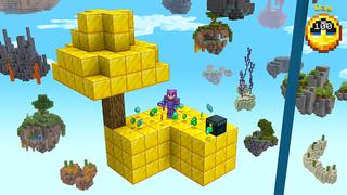 Screenshot of the Minecraft Bedrock Marketplace product 100 Days Skyblock created by Razzleberries.