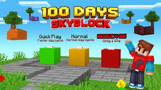 Screenshot of the Minecraft Bedrock Marketplace product 100 Days Skyblock created by Razzleberries.
