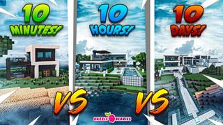 Thumbnail of the Minecraft Bedrock Marketplace product 10Minutes vs 10Hours vs 10Days created by Razzleberries.