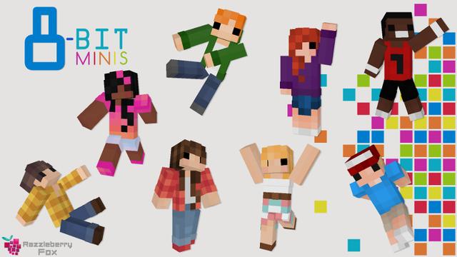 Thumbnail of the Minecraft Bedrock Marketplace product 8-bit Minis created by Razzleberries.
