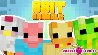 Thumbnail of the Minecraft Bedrock Marketplace product 8Bit Animals created by Razzleberries.