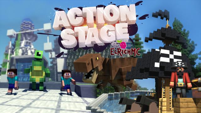 Thumbnail of the Minecraft Bedrock Marketplace product Action Stage created by Razzleberries.