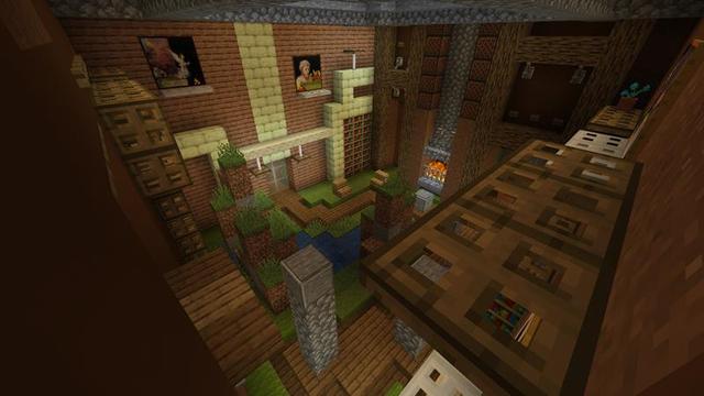 Screenshot of the Minecraft Bedrock Marketplace product Advanced Hideout: Mountain created by Razzleberries.