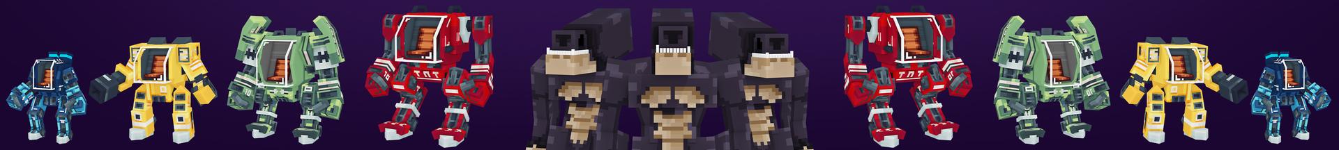 Panorama of the Minecraft Bedrock Marketplace product Advanced Mecha created by Razzleberries.