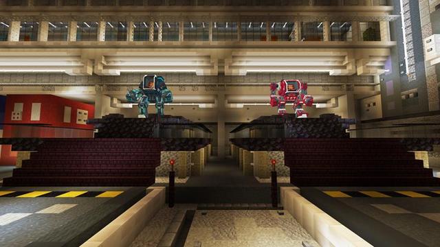 Screenshot of the Minecraft Bedrock Marketplace product Advanced Mecha created by Razzleberries.