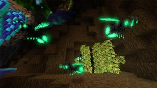 Screenshot of the Minecraft Bedrock Marketplace product Alien Forest created by Razzleberries.