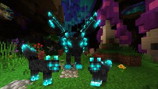 Screenshot of the Minecraft Bedrock Marketplace product Alien Forest created by Razzleberries.