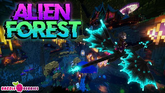 Thumbnail of the Minecraft Bedrock Marketplace product Alien Forest created by Razzleberries.