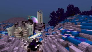 Screenshot of the Minecraft Bedrock Marketplace product Alien Planet created by Razzleberries.