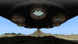 Screenshot of the Minecraft Bedrock Marketplace product Alien Pyramids created by Razzleberries.