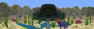 Panorama of the Minecraft Bedrock Marketplace product Aquatheon created by Razzleberries.
