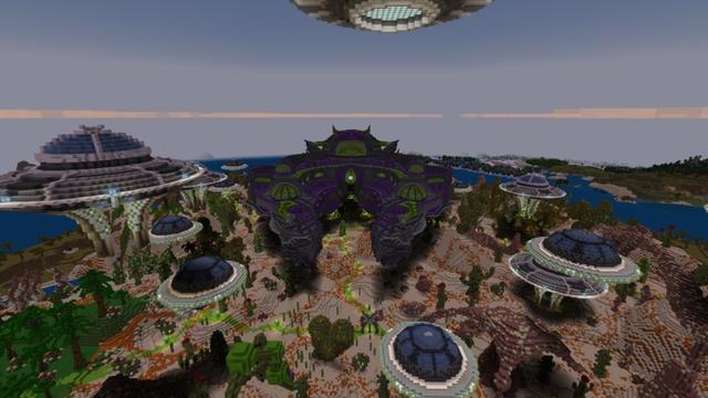 Screenshot of the Minecraft Bedrock Marketplace product Area 51 Alien Invasion created by Razzleberries.
