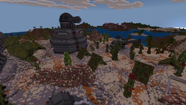 Screenshot of the Minecraft Bedrock Marketplace product Area 51 Alien Invasion created by Razzleberries.
