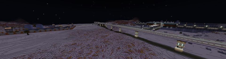 Panorama of the Minecraft Bedrock Marketplace product Area 51: Rescue Mission created by Razzleberries.