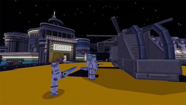 Screenshot of the Minecraft Bedrock Marketplace product Area 51: Rescue Mission created by Razzleberries.